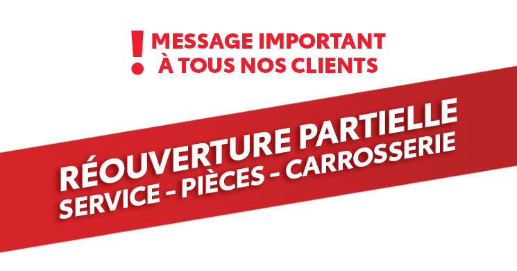 COVID-19 : Réouverture partielle