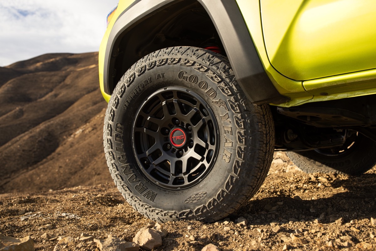Le pneu Goodyear Territory tout-terrain chaussé par le Toyota Tacoma TRD Pro 2022
