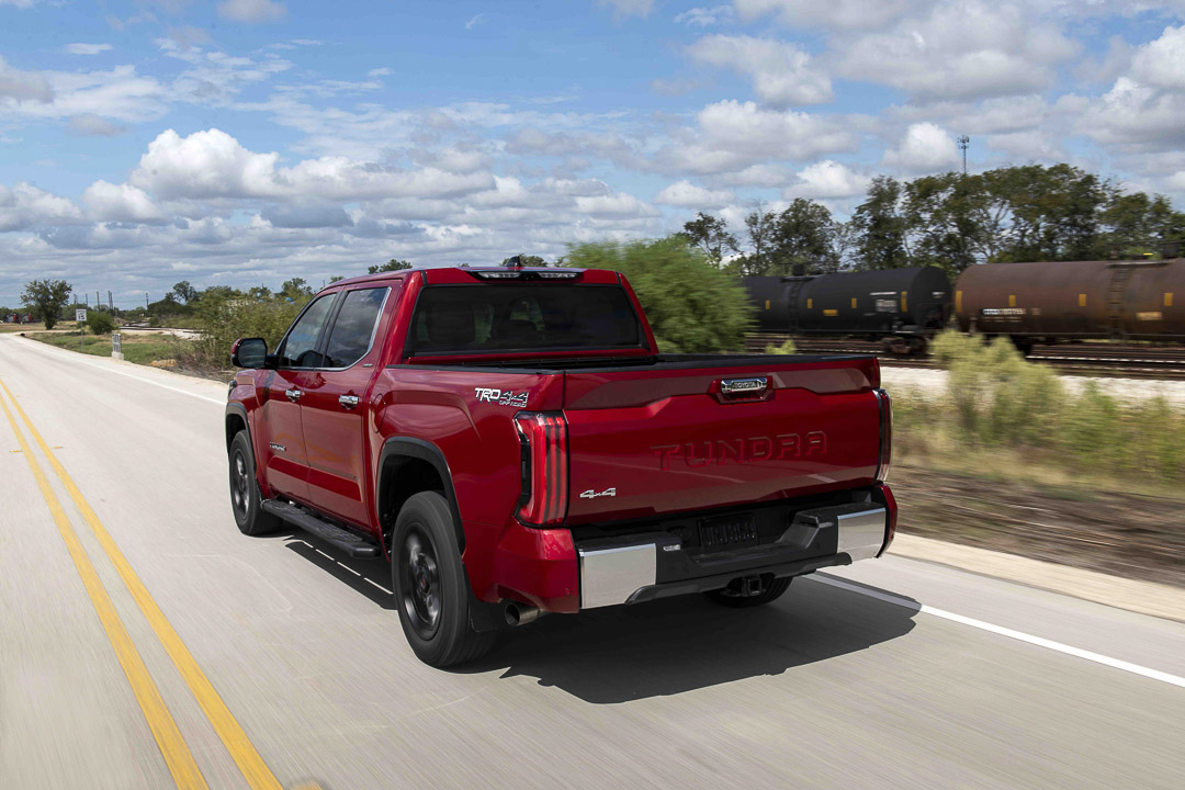 lateral rear view of the 2022 Toyota Tundra