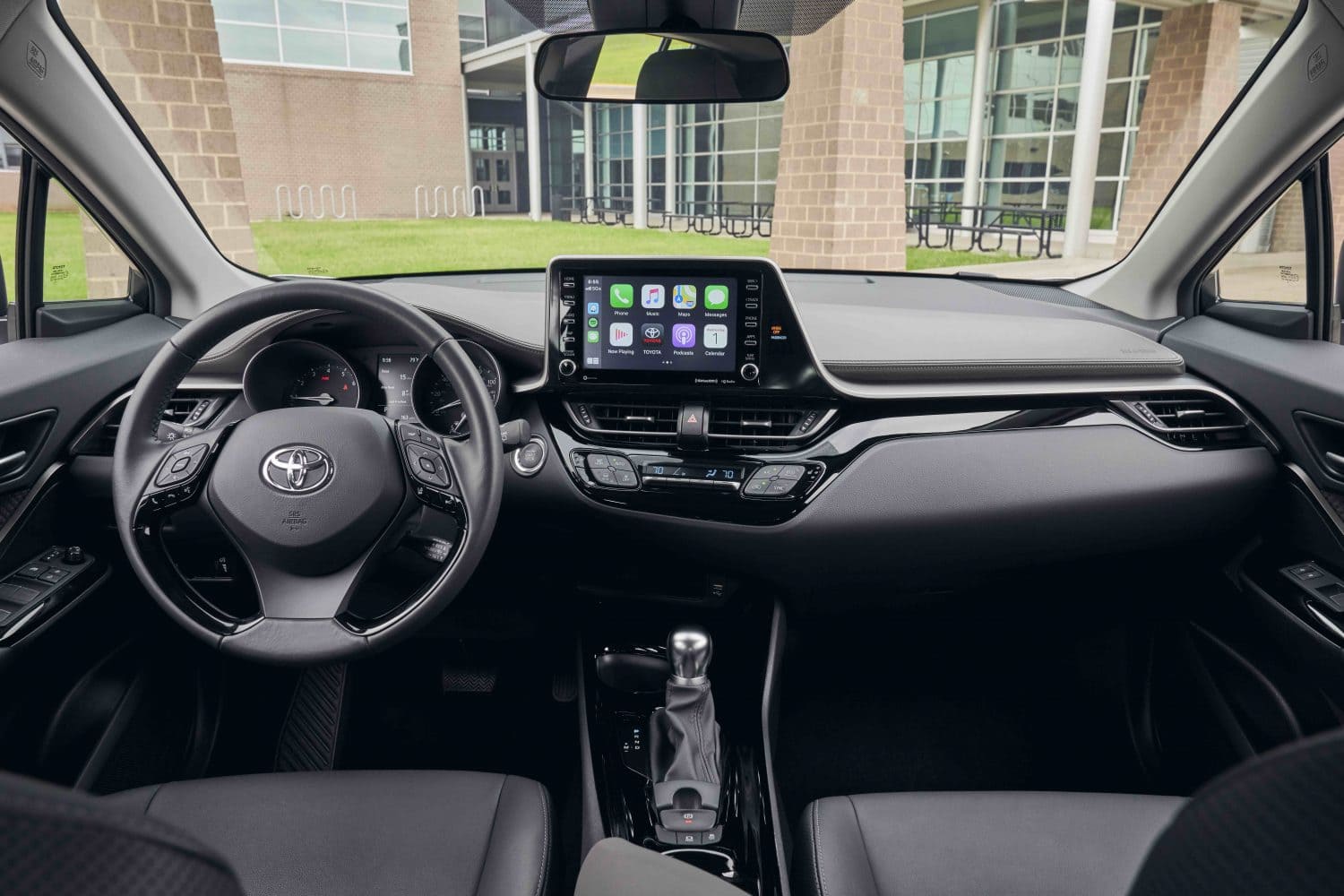 cockpit view of a 2022 Toyota C-HR