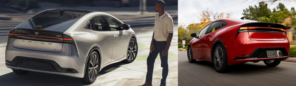 Sherbrooke toyota blog juillet PRIUS 2025 VS LEAF IMAGE2 1024x298